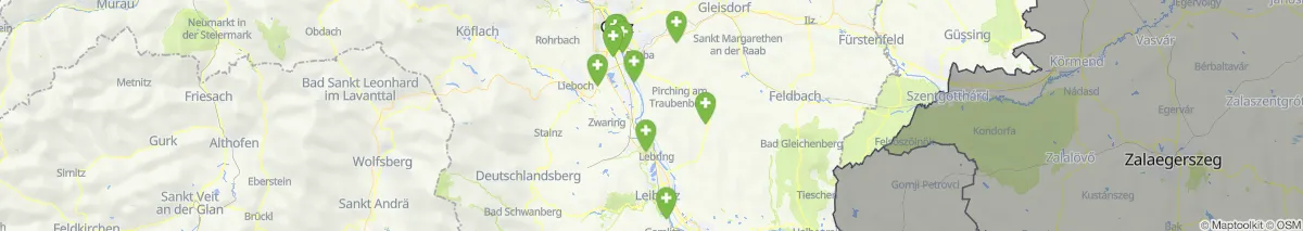 Kartenansicht für Apotheken-Notdienste in der Nähe von Allerheiligen bei Wildon (Gemeinde, Steiermark) (152)